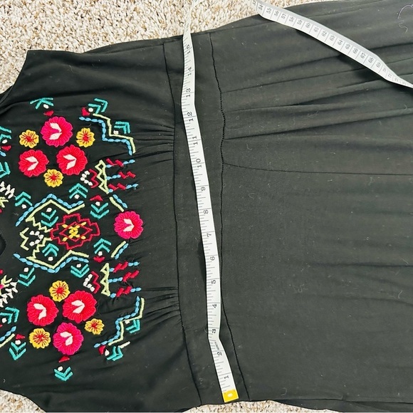 Soft Surroundings embroidered collar maxi dress size S - Picture 4 of 7